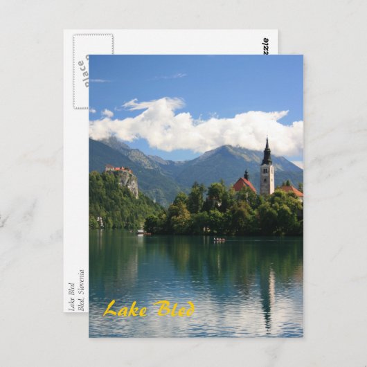 Carte Postale Lac saigné (Devant / Derrière)