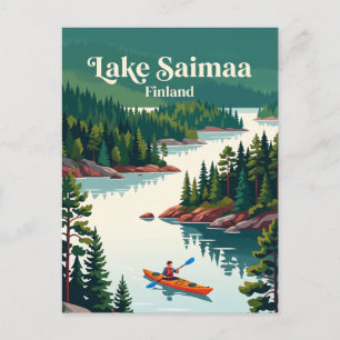 Carte Postale Lac Saimaa, Finlande