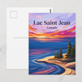 Carte Postale Lac Saint-Jean Canada (Devant / Derrière)