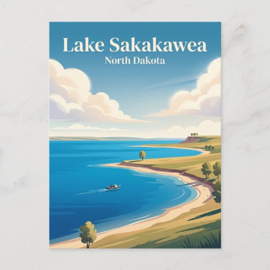 Carte Postale Lac Sakakawea (Devant)