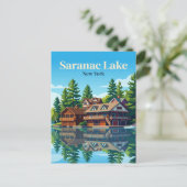Carte Postale Lac Saranac New York (Debout devant)
