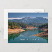 Carte Postale Lac Shasta, CA (Devant / Derrière)