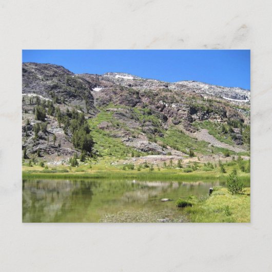 Carte Postale Lac Shell, col Tioga, Californie (Devant)