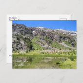 Carte Postale Lac Shell, col Tioga, Californie (Devant / Derrière)