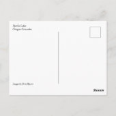 Carte Postale Lac Sparks, OR (Dos)