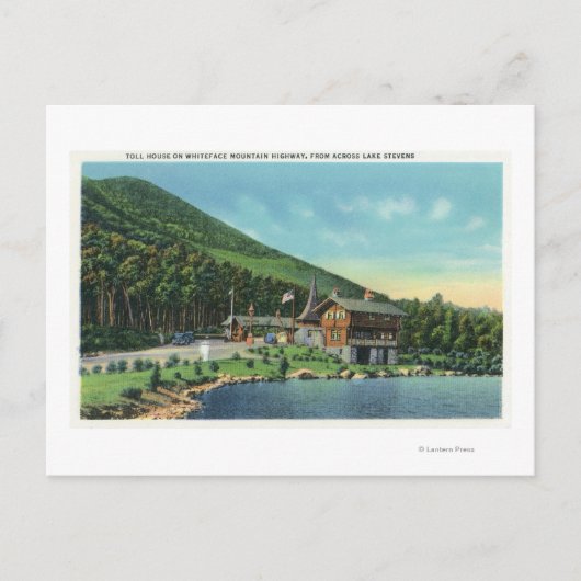 Carte Postale Lac Stevens Vue de la maison de péage (Devant)