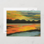 Carte Postale Lac Sunset (Devant / Derrière)
