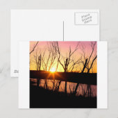 Carte Postale Lac Sunset Wilson Kansas (Devant / Derrière)