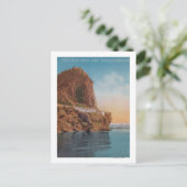 Carte Postale Lac Tahoe, CA - Rocher de la grotte depuis la vue  (Debout devant)