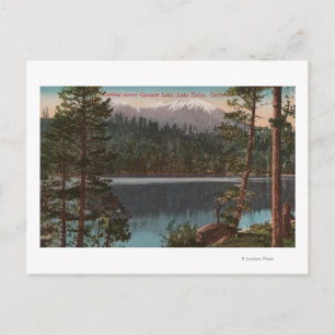 Carte Postale Lac Tahoe, CA - Vue sur le lac Cascade