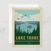 Carte Postale Lac Tahoe | California & Nevada (Devant / Derrière)