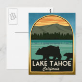 Carte Postale Lac Tahoe Californie (Devant / Derrière)