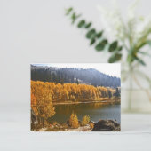 Carte Postale Lac Tahoe dans le paysage d'automne / hiver (Debout devant)