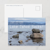 Carte Postale Lac Tahoe Rocks ! (Devant / Derrière)