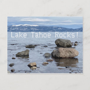 Carte Postale Lac Tahoe Rocks !