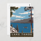 Carte Postale Lac Tahoe, Sierra Nevada, Voyage (Devant / Derrière)