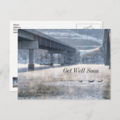 Carte Postale Lac Taneycomo Foggy Pêche d'hiver Se bien Bientôt (Devant / Derrière)