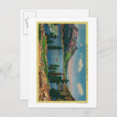 Carte Postale Lac Tioga et Mont Dana dans Haute Sierra (Devant / Derrière)