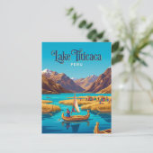 Carte Postale Lac Titicaca Pérou (Debout devant)