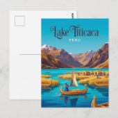 Carte Postale Lac Titicaca Pérou (Devant / Derrière)