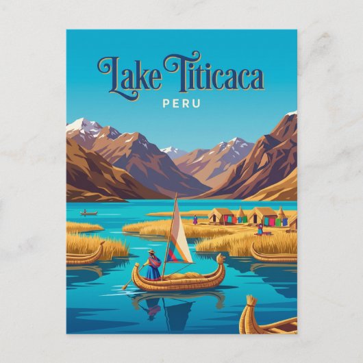 Carte Postale Lac Titicaca Pérou (Devant)