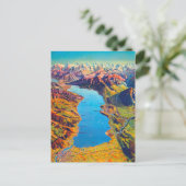 Carte Postale Lac vintage de Thun Suisse Voyage (Debout devant)