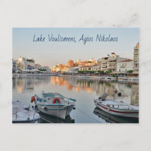 Carte postale Lac Voulismeni Agios Nikolaos