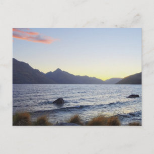 Carte Postale Lac Wakatipu au coucher du soleil, Queenstown, Nou