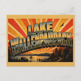Carte Postale Lac Wallenpaupack PA Forêt de Pocono Art