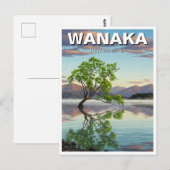 Carte Postale Lac Wanaka Tree Nouvelle-Zélande Voyages (Devant / Derrière)
