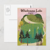 Carte Postale lac windermere poster Voyage (Devant / Derrière)