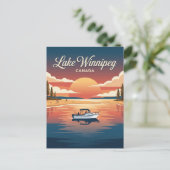 Carte Postale Lac Winnipeg Canada (Debout devant)