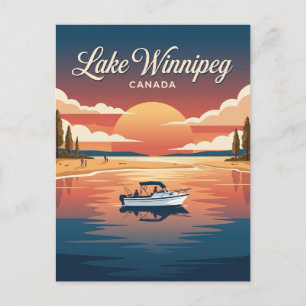 Carte Postale Lac Winnipeg Canada