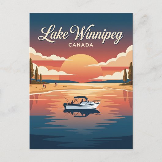 Carte Postale Lac Winnipeg Canada (Devant)