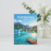 Carte Postale Lac Wörthersee Autriche (Debout devant)