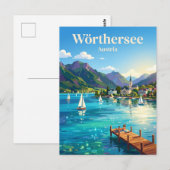 Carte Postale Lac Wörthersee Autriche (Devant / Derrière)