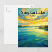 Carte Postale Lac Xingkai Chine (Devant / Derrière)