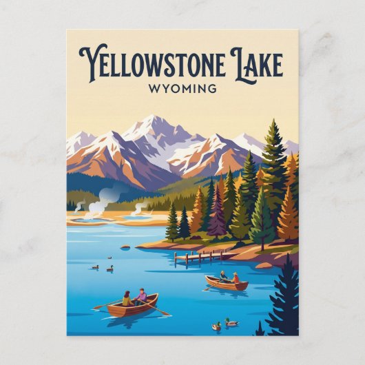 Carte Postale Lac Yellowstone États-Unis (Devant)