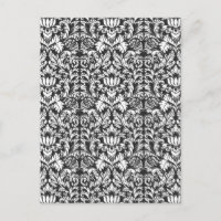 Lace noir blanc Damas Brocade