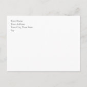 Carte Postale LACE vintage & BOUTEILLES OMBRÉ BLEU (Dos)