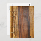 Carte Postale Lacée Grainée Au Bois. (Devant / Derrière)