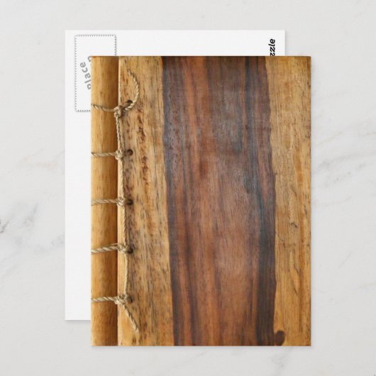 Carte Postale Lacée Grainée Au Bois. (Devant / Derrière)