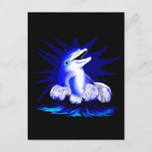 Carte Postale Lachender Delfin