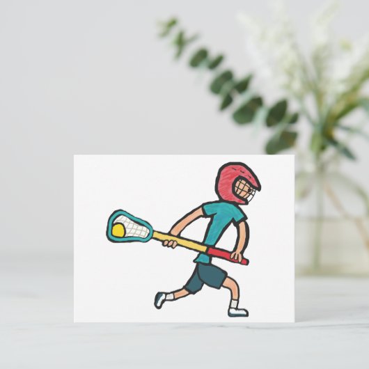 Carte Postale Lacrosse (Debout devant)