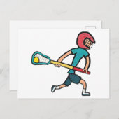 Carte Postale Lacrosse (Devant / Derrière)
