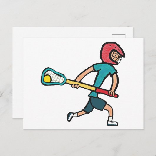 Carte Postale Lacrosse (Devant / Derrière)