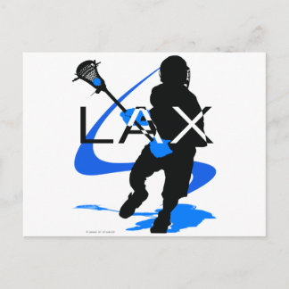 Carte Postale Lacrosse Boys LAX Blue
