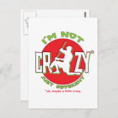 Carte Postale Lacrosse Goalie Design (Devant / Derrière)