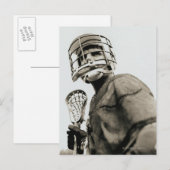 Carte Postale Lacrosse Goalkeeper (Devant / Derrière)