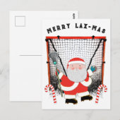 Carte Postale Lacrosse Noël (Devant / Derrière)